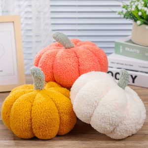 3 Pcs Vibrant Autumn Pumpkin Throw Pillows