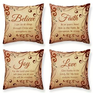 4-Piece Vintage-Style Pillow Covers