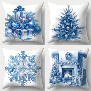 4pcs Christmas Pillow Covers