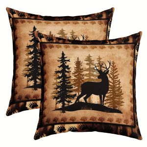 2pcs Deer Plush Pillow Covers