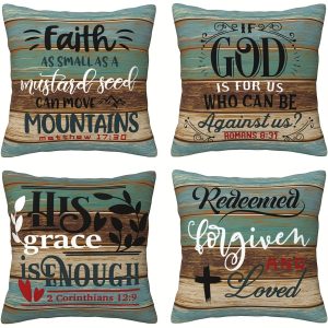 4pcs Short Plush Decor Pillow Case